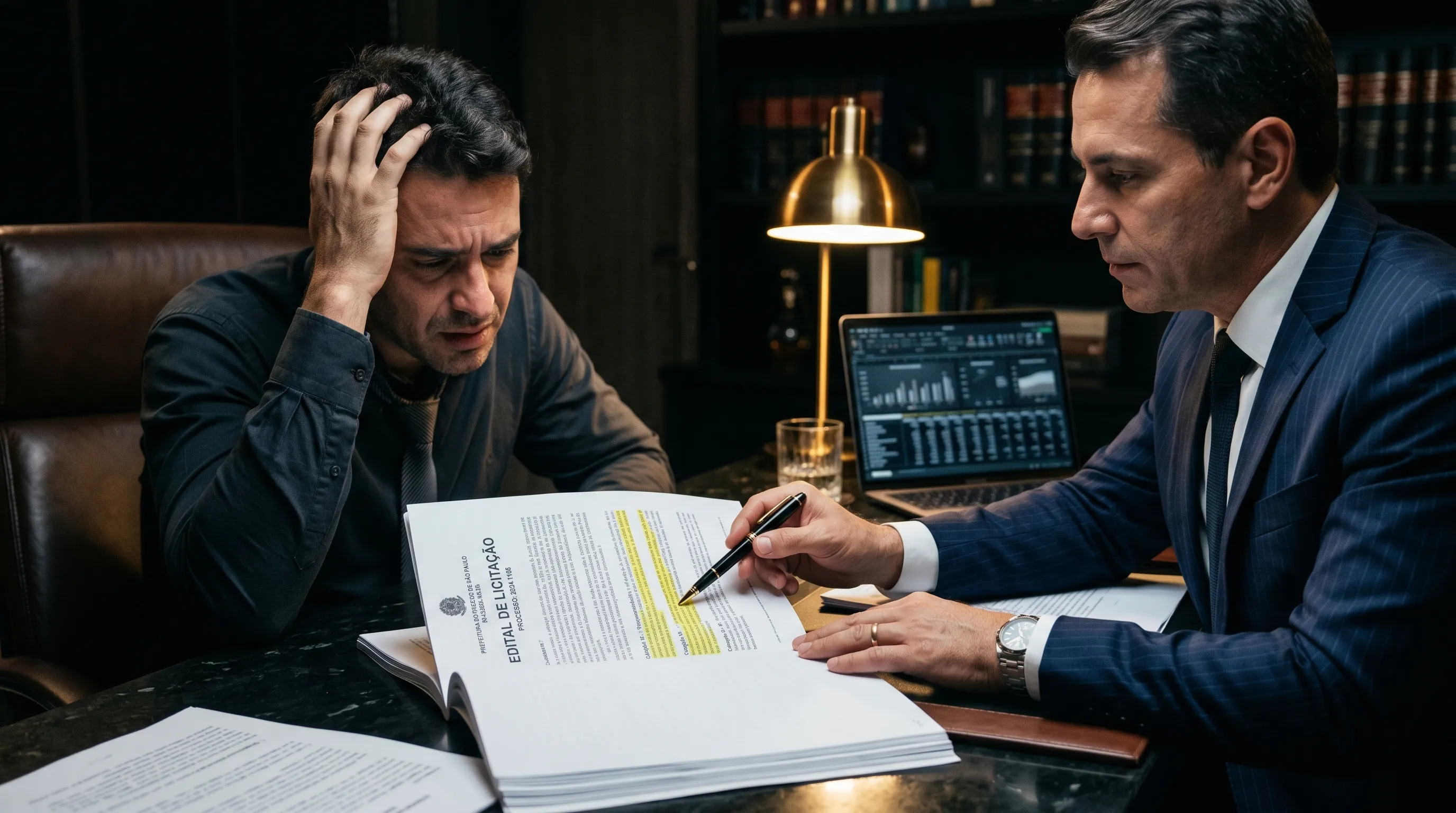 Erro fatal na leitura do edital